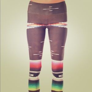 Goldsheep brown serape leggings size S